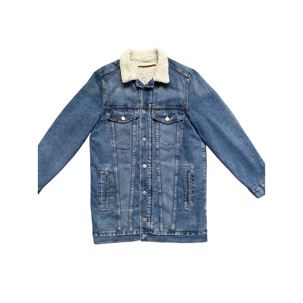 &Denim Women’s Faux-Shearling Lined Denim Jacket